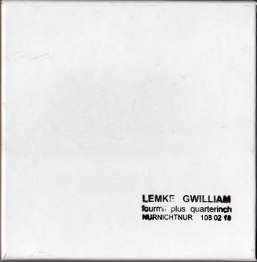 Lemke / Gwilliam - cover